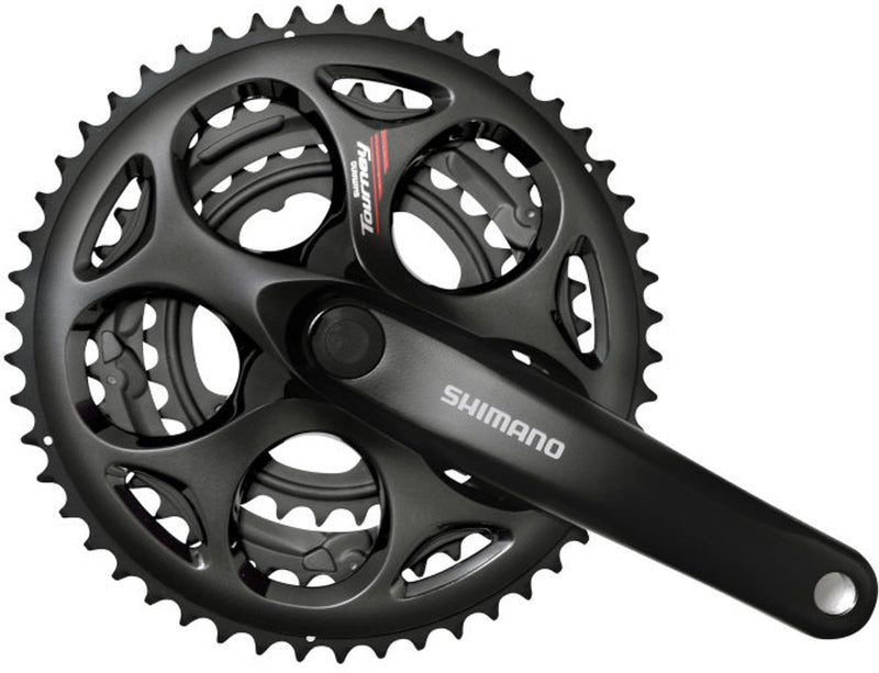 Shimano crankstel 7 8 speed tourney fc-a070 - 170 50-39-30t vierkante as - zwart