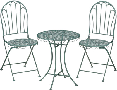 Mica decorations marseille bistroset - set van 3 - ijzer - groen