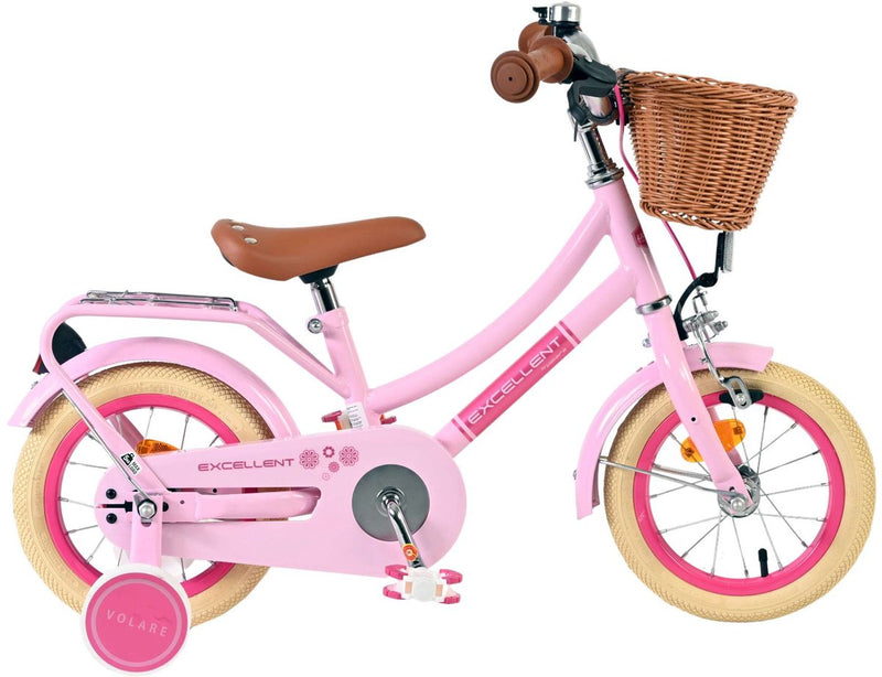 Volare excellent kinderfiets - meisjes - 12 inch - roze