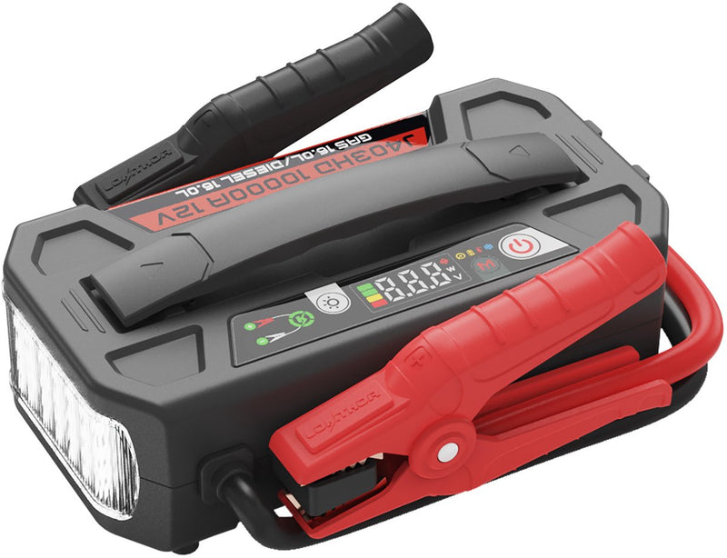 Lokithor jumpstarter j403hd - 12v – 10.000a - powerbank - led-zaklamp - robuuste behuizing - waterdicht ip65 - connect max technologie - heavy duty series