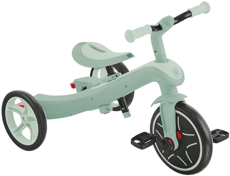 Globber driewieler - trike 4 in 1 in pistachio eco - groen - 4in1 converteerbaar - met duwstang - vanaf 10 maanden tot 5 jaar