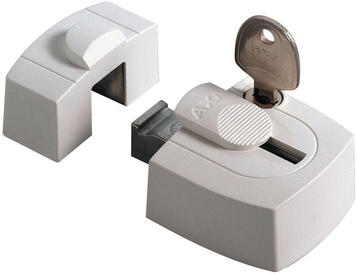 Axa 3015 raam veiligheidsoplegslot gelijkliggend wit - 3015-00-98 g