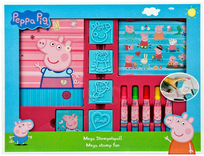 Peppa pig undercover mega stempel- en kleurset knutselplezier.