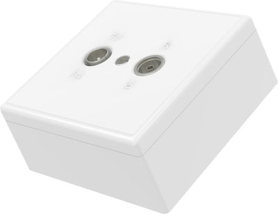 Hama antenne-eindcontactdoos, 75 ohm, opbouw