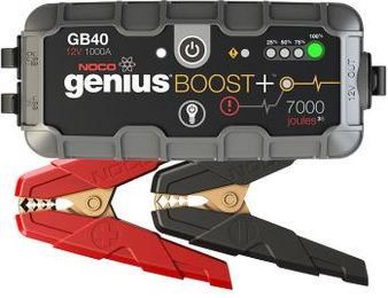 Noco genius gb40 jumpstarter – 500a 12v starthulp – tot 4.0l benzinemotor – usb powerbank – 100 lumen led zaklamp