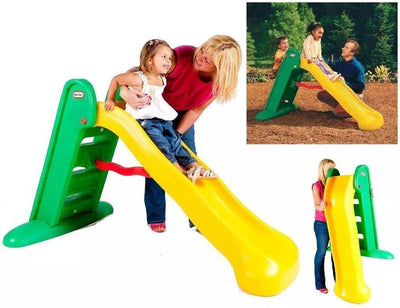 Little tikes glijbaan large slide - peuter -voor buiten - groen geel
