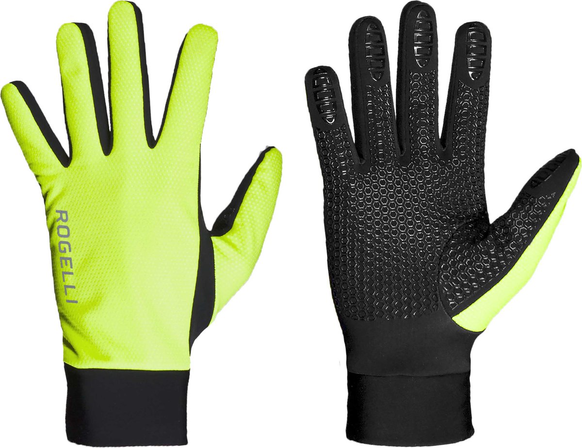 Rogelli laval fietshandschoenen heren - fluorgeel - m