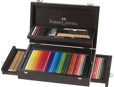 Faber-castell kleurpotloden - art graphic assortiment - houten kist 125 stuks - fc-110085
