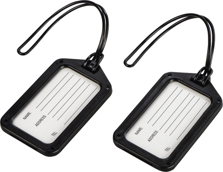 Hama travel naamkaartjes voor bagage 2 stuks zwart
