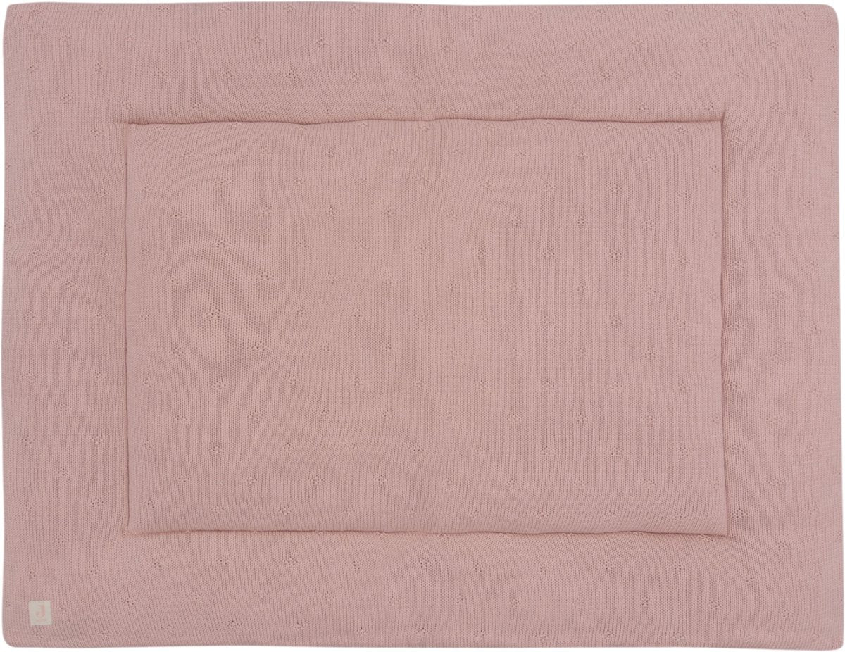 Jollein - boxkleed 75x95cm - speelkleed baby - cosy knit wild rose