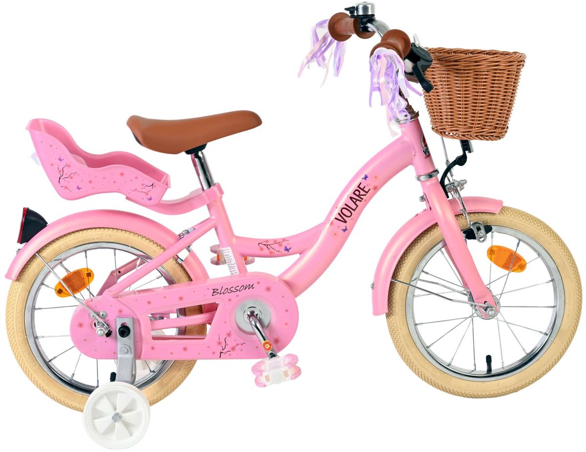 Volare blossom kinderfiets meisjes 14 inch roze