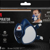 3m mondmasker met geïntegreerde filters, herbruikbaar, biedt a1p2 ademhalingsbescherming