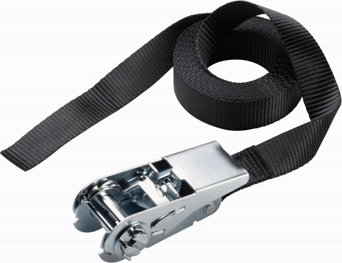 Masterlock spanband - met ratel - 2.5m x 25mm - zwart - 3223eurdat