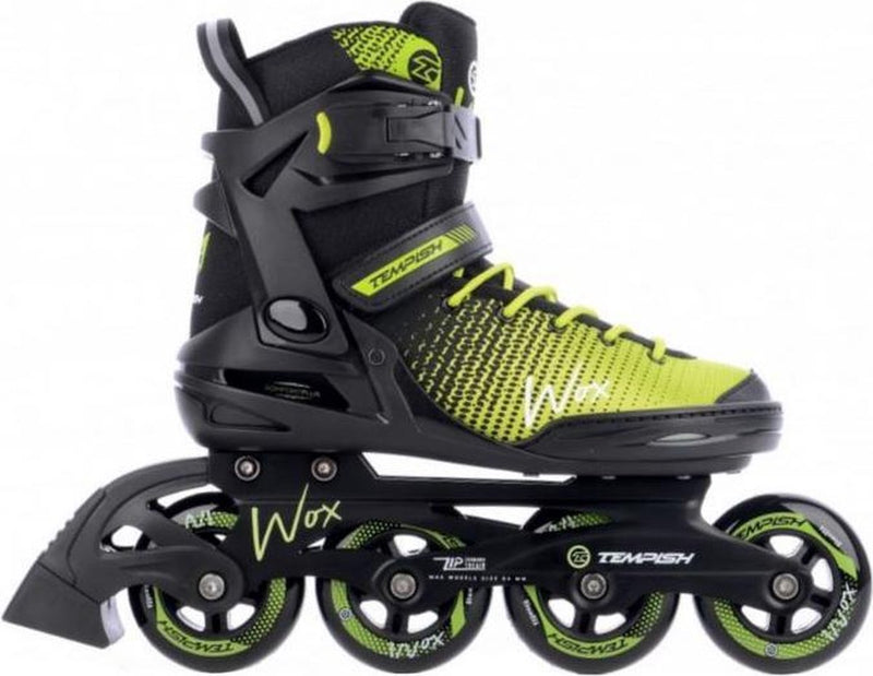 Tempish wox 84 skeelers volwassenen – 4x84mm wielen – fitness inline skates – zwart groen – maat 38