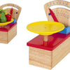 Goki weegschaal 12,6x15,2x17,2cm, hout, 3+