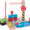 Bigjigs houten rails - container scheepswerf