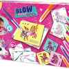 Ses creative - unicorn - blow airbrush pens - knutselen meisjes - 12 kleurkaarten - wasbaar uit kleding - vanaf 5 jaar