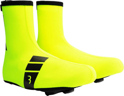 Bbb cycling heavyduty fiets overschoenen wielrennen mountainbike - overschoenen fiets - thermo en waterafstotend - neon geel - maat 37 38 - bws-02b