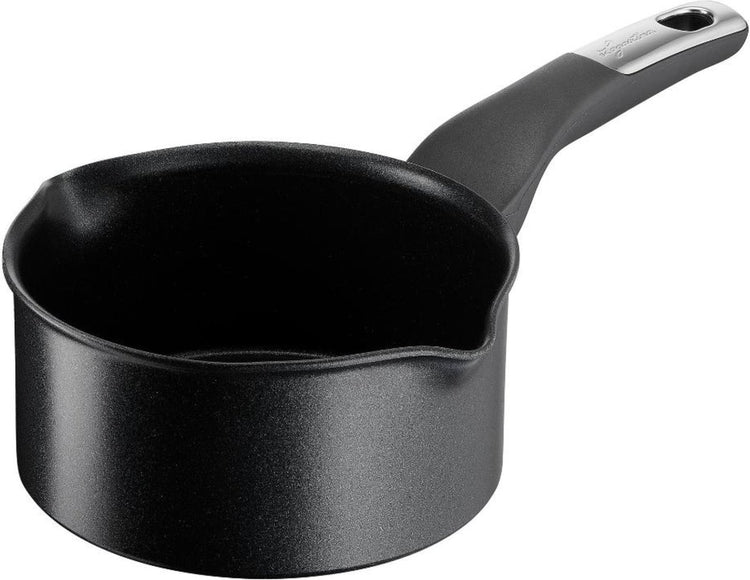 Lagostina - unlimited nero - steelpan met schenktuiten - 16cm - inductie