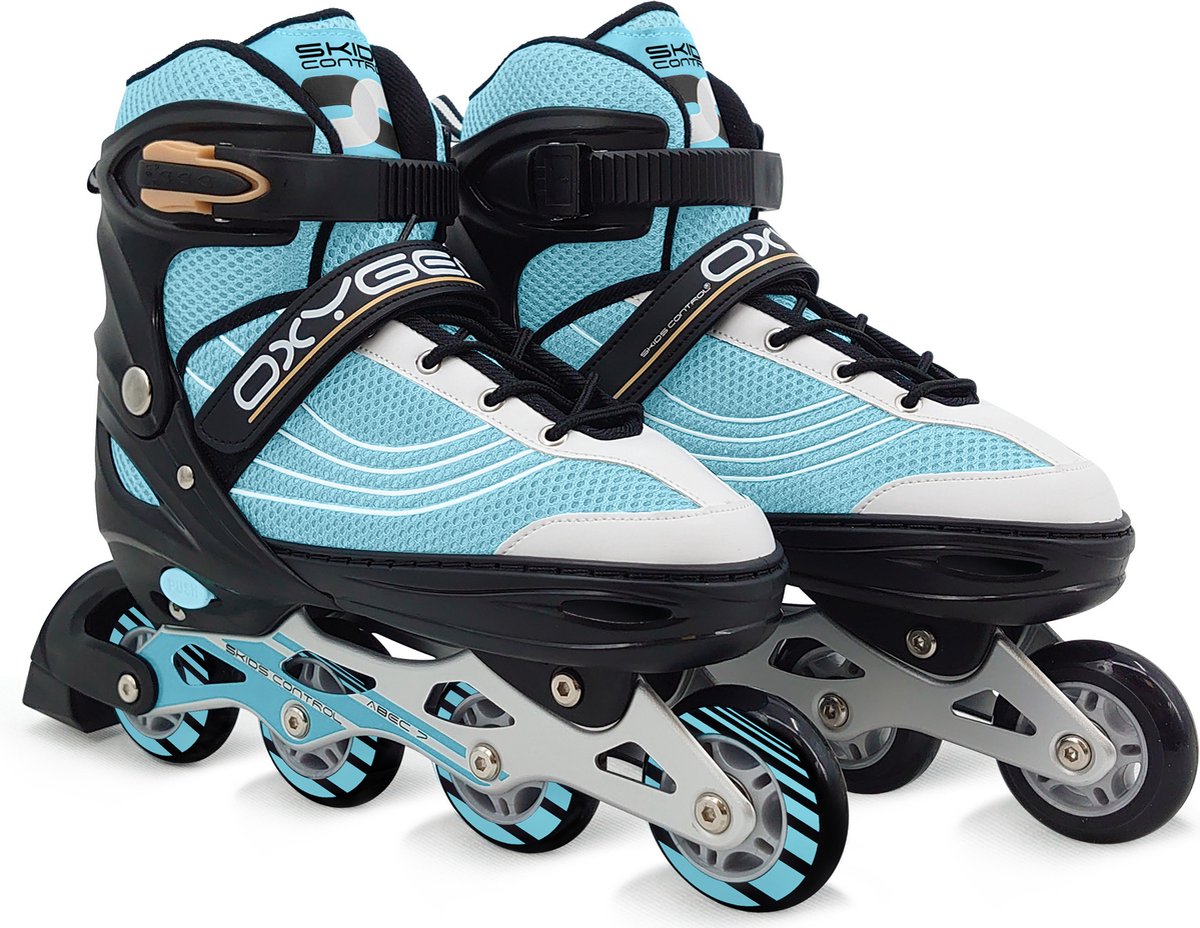 Skids control - Oxygen inline skates semi-softboot verstelbaar blauw maat 38-41