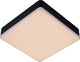 Lucide ceres-led - plafonnière (plafondlamp) badkamer - led dimbaar - 1x30w 3000k - ip44 - zwart