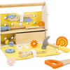 Classic world houten gereedschapskist modern - speelgoedset 27-delig.