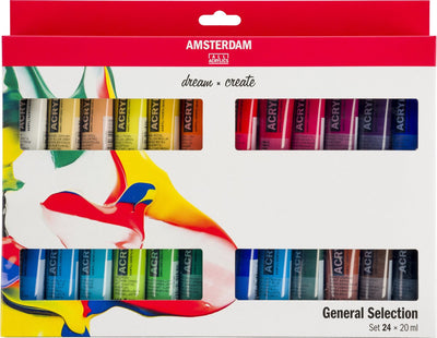 Amsterdam standard series acrylverf algemene selectie set | 24 × 20 ml