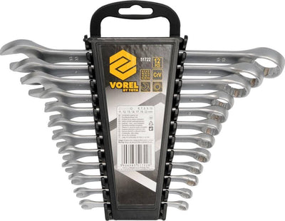 Vorel - 12-delige - combinatiesleutelset - 6-22 - mm