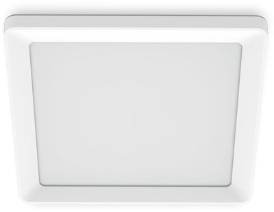 Philips led philips valen plafondlamp - met afstandsbediening - warmglow lichttechnologie: dim je lamp voor een warmere lichtkleur - 13w - led-verlichting - extra warm tot koelwit licht: 2200k-6500k - vierkant - wit