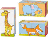Goki houten blokpuzzel dieren, 2st. - afbeelding 1