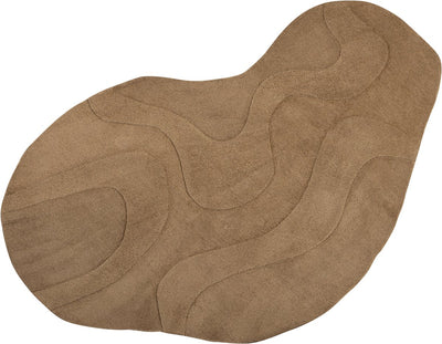 Woood alya vloerkleed - polyester - bruin - 1x170x240