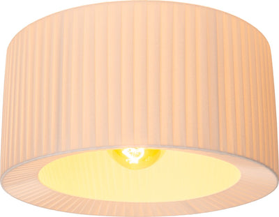 Lucide fold - plafonnière (plafondlamp) - ø 40 cm - 1xe27 - wit - japandi