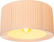 Lucide fold - plafonnière (plafondlamp) - ø 40 cm - 1xe27 - wit - japandi