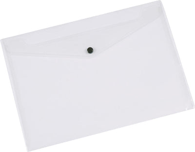 Q-connect documentenmap, a3, transparante pp, drukknopsluiting 12 stuks