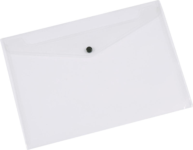 Q-connect documentenmap, a3, transparante pp, drukknopsluiting 12 stuks