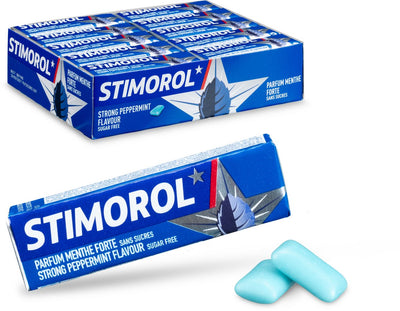 Stimorol strong peppermint - kauwgom - suikervrij - 1x30stuks