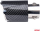 Amio uitlaat einddemper sierstuk rvs koppelstuk 89mm carbon