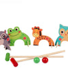 Eddy toys houten croquetspel dieren, 8dlg.