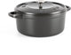 Greenpan featherweights braadpan 22cm - 3l - zonder pfas-vrije antikleeflaag - braadpan inductie - ovenbestendig tot 230°c - geëmailleerd gietijzer - met deksel - zwart