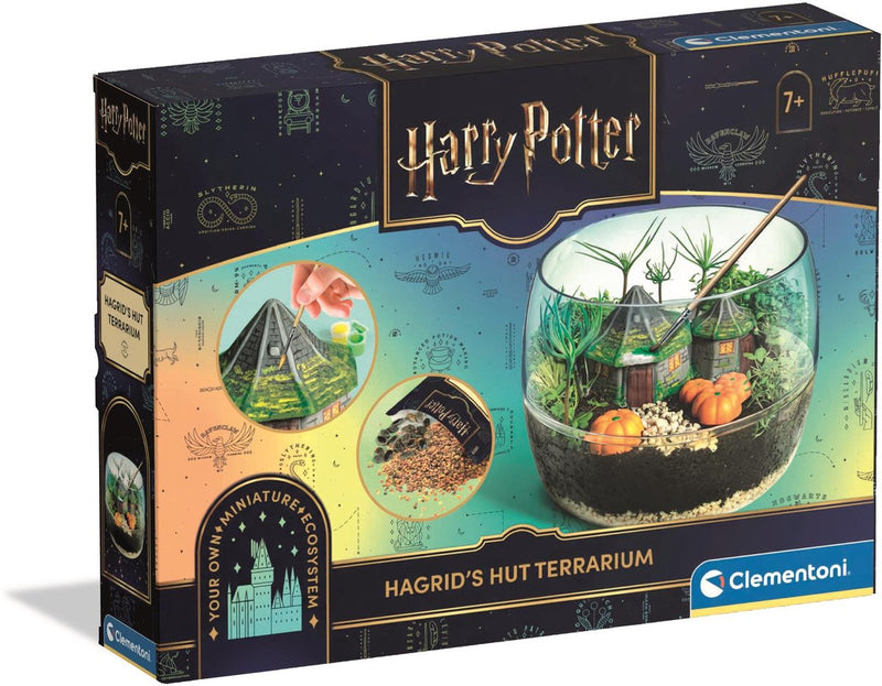 Clementoni -harry potter terrarium - hagrids fantastische hut - planten experimenteerset - vanaf 7 jaar