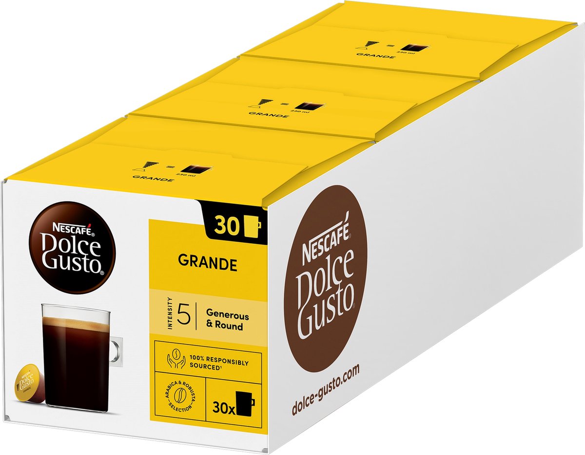 Nescafé dolce gusto capsules grande - 90 koffiecups voor 90 koppen koffie