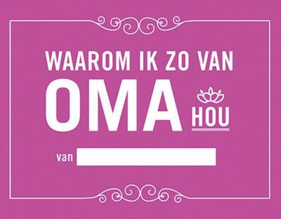 Merkloos sans marque waarom ik zo van oma hou.