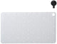 Sealskin ribb - antislip badmat 40x70 cm - wit - inclusief zwarte haak