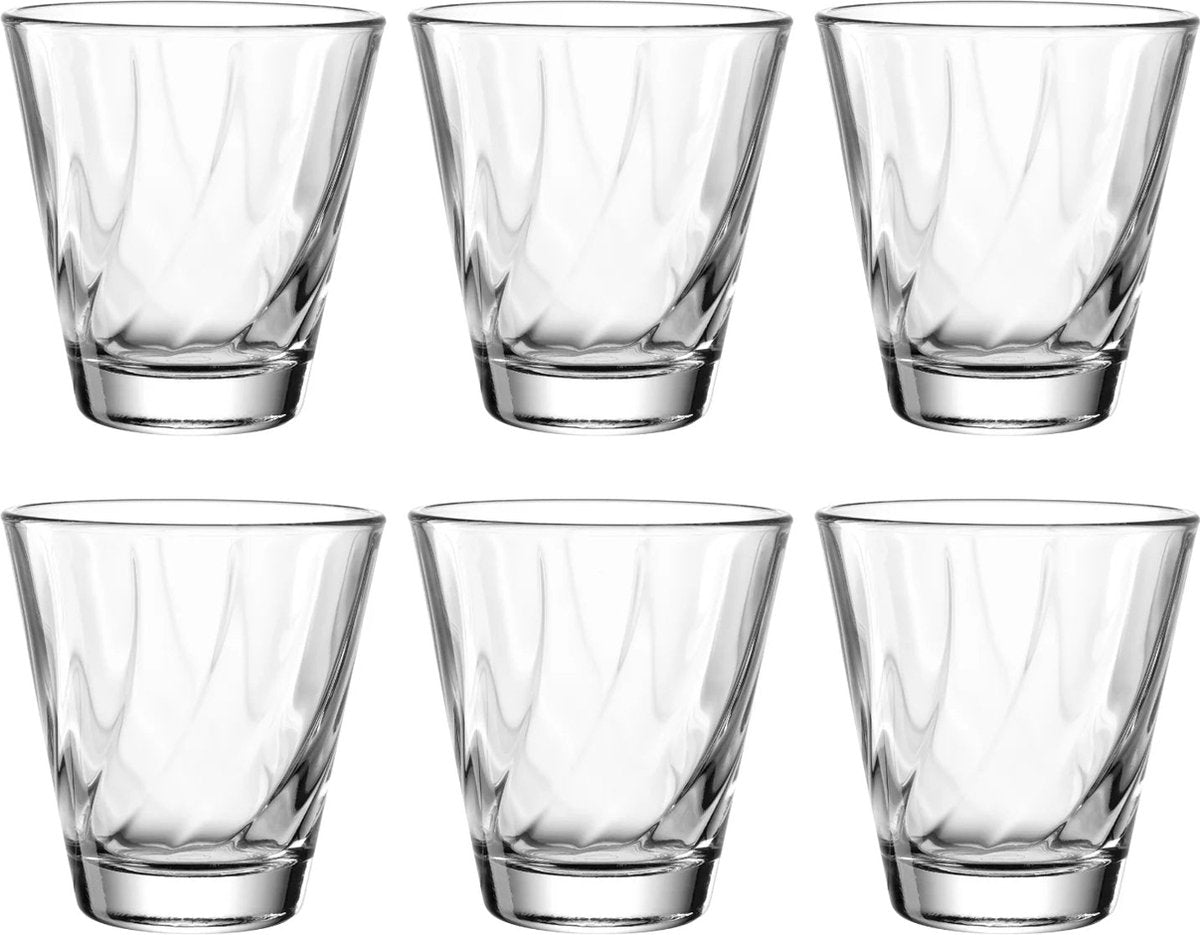 Leonardo twist drinkglas 215ml transparant - set 6