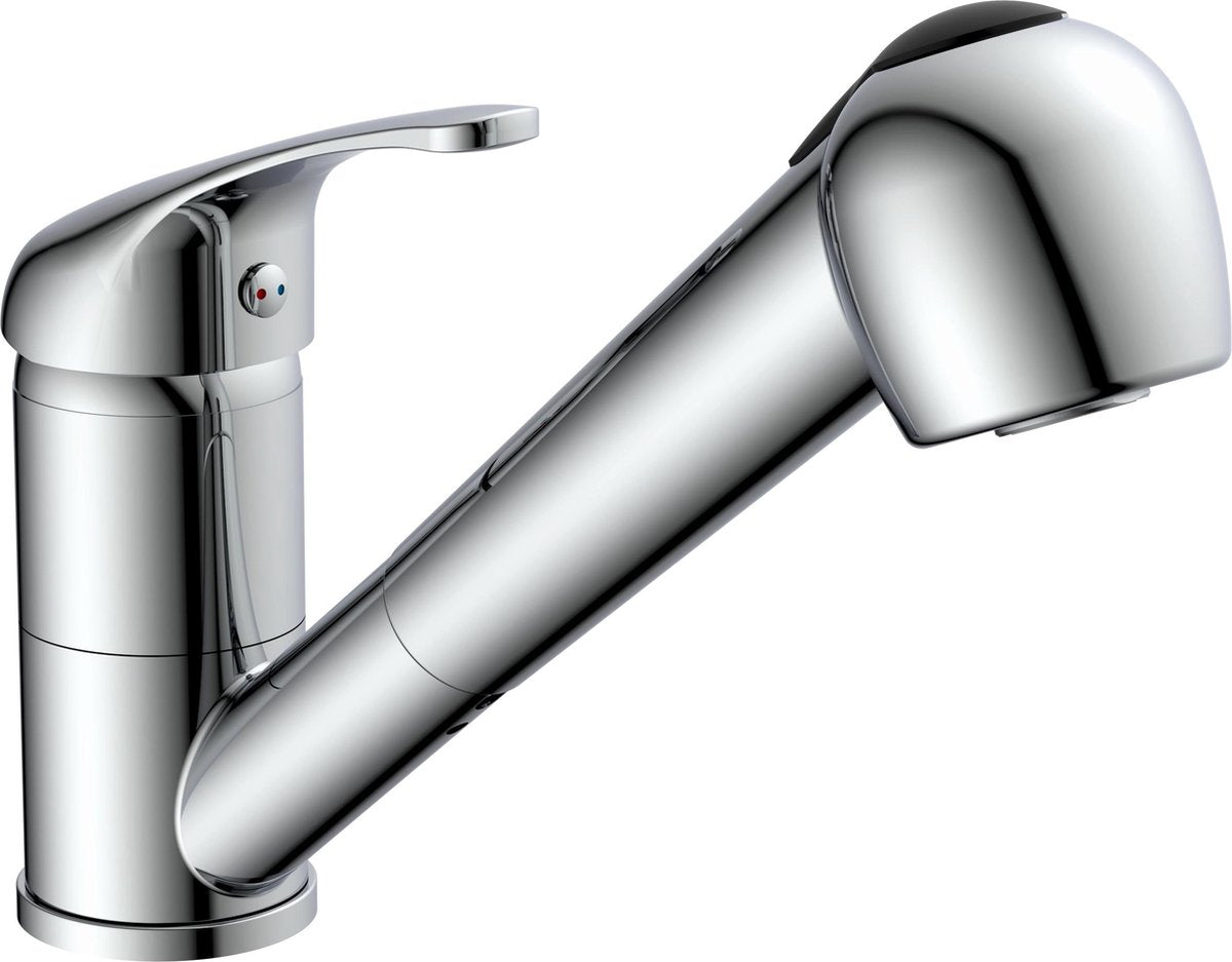 Eisl grande vita classic keukenkraan - mengkraan - met uittrekbare sproeier - chroom