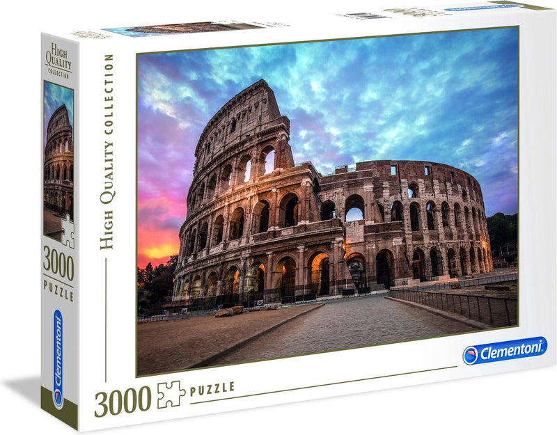 Clementoni - puzzel - 3000 stukjes - coliseum sunrise - puzzel voor volwassenen - high quality collection