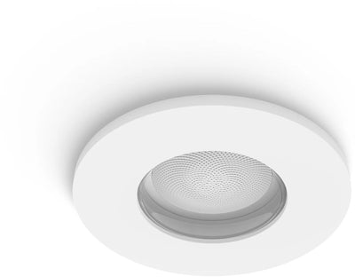 Philips hue xamento - led inbouwspot - badkamerverlichting - gu10 fitting - bevat 1 inbouwspot incl. lamp - aanpasbaar wit en gekleurd licht - wit - ip44: spatwaterdicht - ø 930mm - slimme verlichting