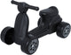 Plasto scooter zwart - baby walker - stille wielen - loopauto - zithoogte 22 cm - stevig kunststof - gemaakt in finland - vanaf 1 jaar