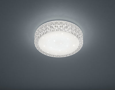 Rl live your light reality pegasus - plafondlamp - wit - incl. 1x smd 12 w - patroon bescherming