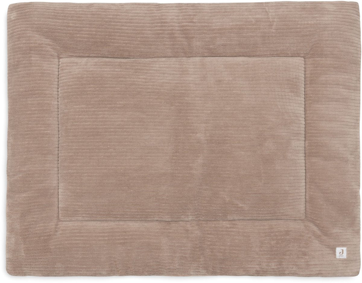 Jollein boxkleed baby - 75x95cm - cloudy rib - polyester - milky coffee